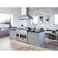 Zephyr Pro Titan Island 36" Mount Range Hood with Blower in Stainless Steel, , large