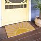 Balta Rugs Hello Sunshine Greeting Yellow 1"6" x 2"6" Door Mat, , large
