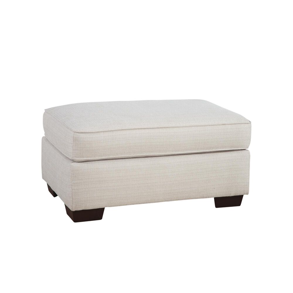 Northwestern Mallory Ottoman in Chalk, , large