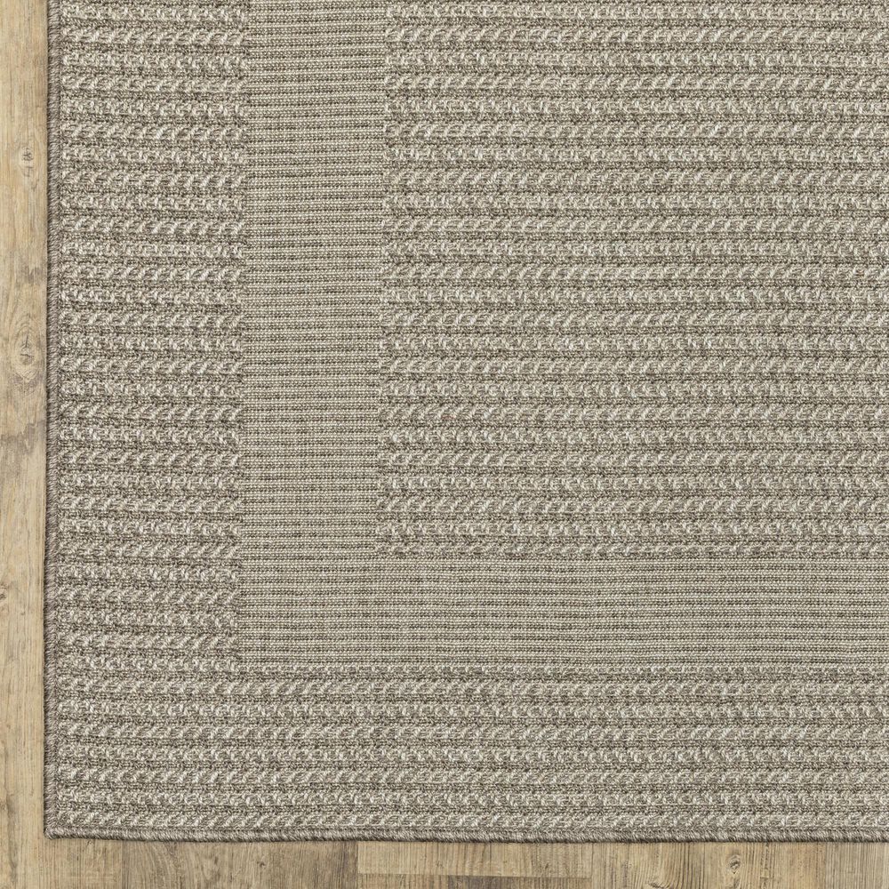 Oriental Weavers Caicos CA05A 1&#39;10&quot; x 7&#39;6&quot; Grey Runner, , large