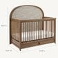 Maxi Cosi Quiet Luxury 6-in-1 Convertible Crib in Dolce Oak, , large