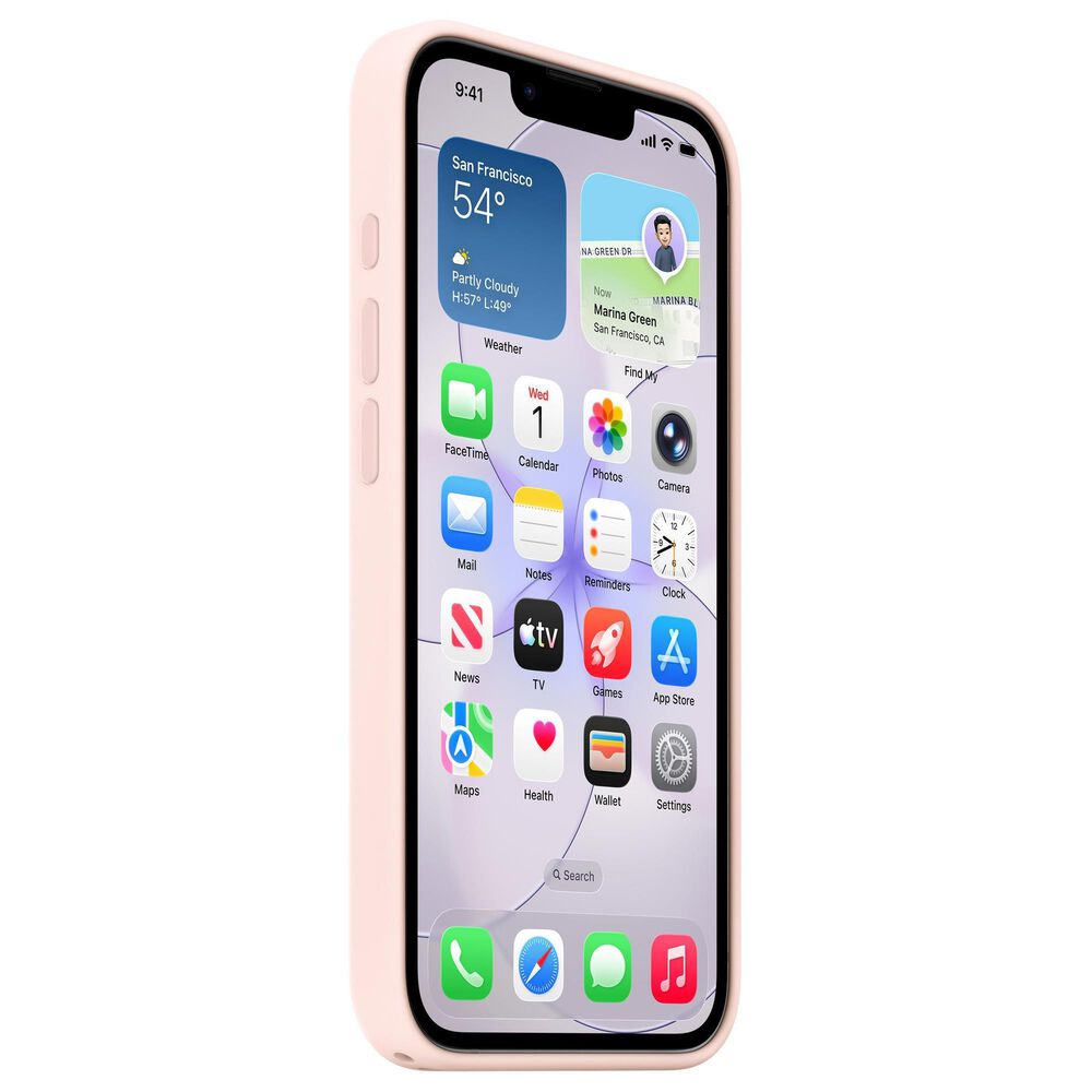 Apple Silicone Case with MagSafe for iPhone 17e in Soft Pink, , large