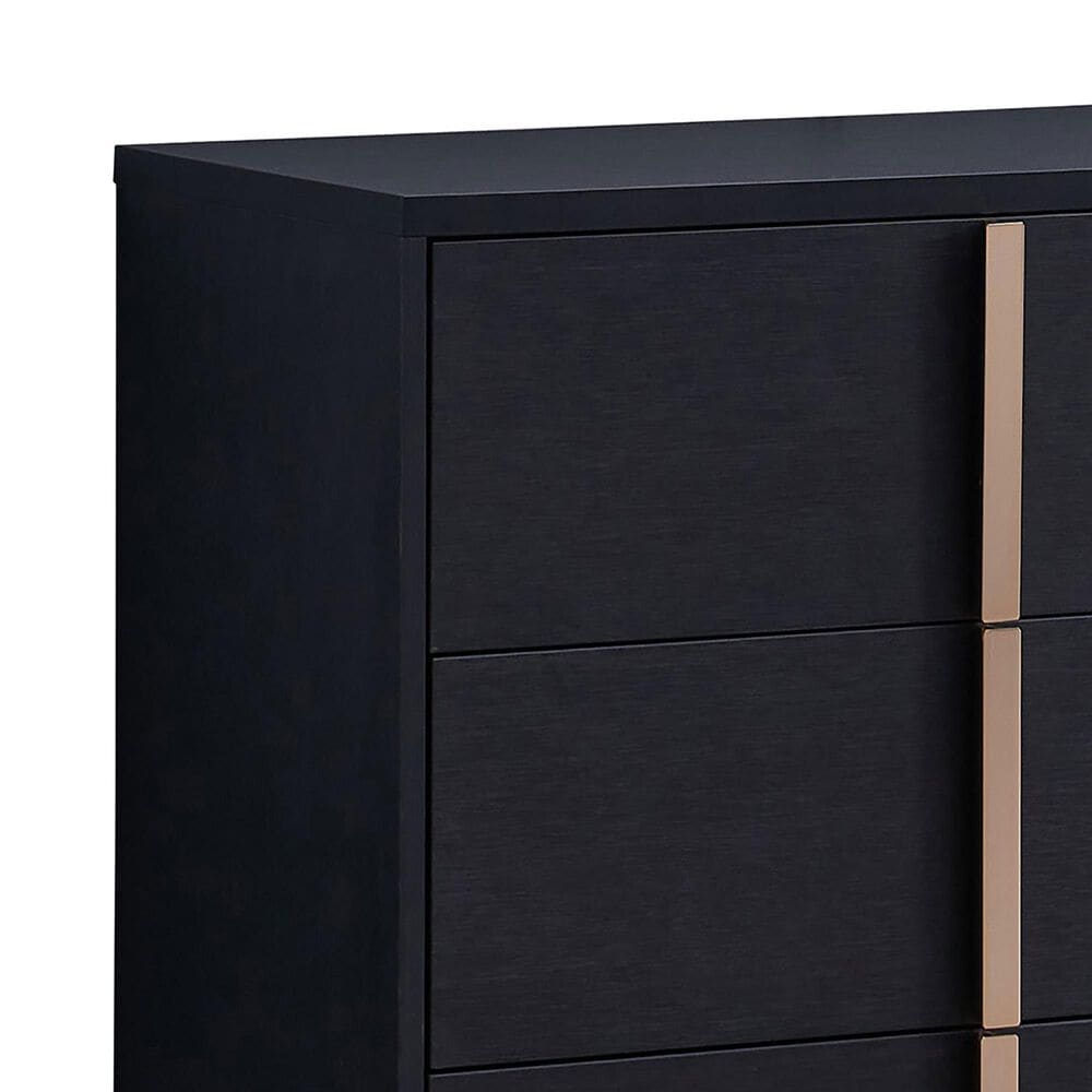 Pacific Landing Marceline 6-Drawer Dresser in Black, , large