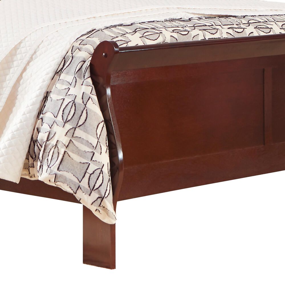 Ashley Alisdair Queen Sleigh Bed in Dark Brown, , large