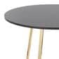 LumiSource Cosmo Round Dining Table in Gold and Black - Table Only, , large