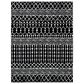 Safavieh Tulum TUL270 8" x 10" Black and Ivory Area Rug, , large