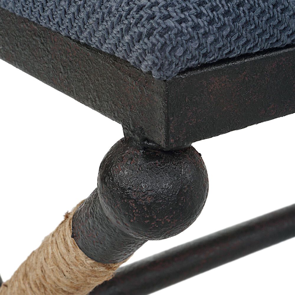 Uttermost Firth Bench in Navy Blue, , large