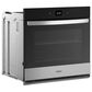 Whirlpool 27" Smart Built-In Single Electric Wall Oven with Air Fry in Fingerprint Resistant Stainless Steel, , large