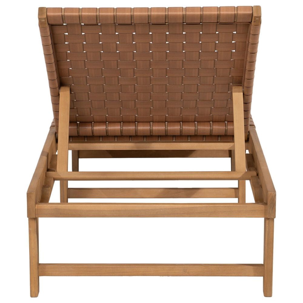 Zuo Modern Breath Outdoor Chaise Lounge in Brown, , large