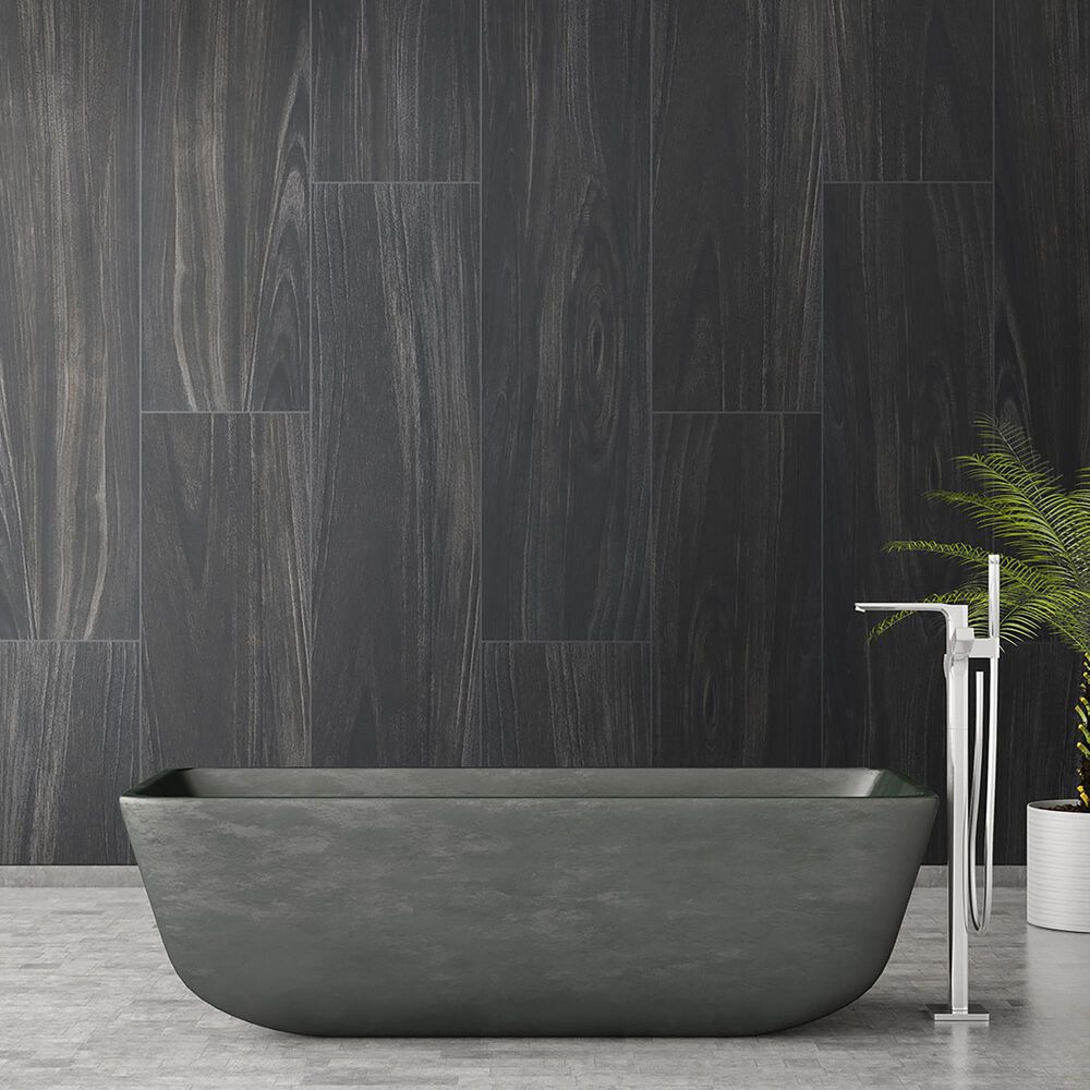 MS International Braxton Midnight 10&quot; x 40&quot; Porcelain Tile, , large