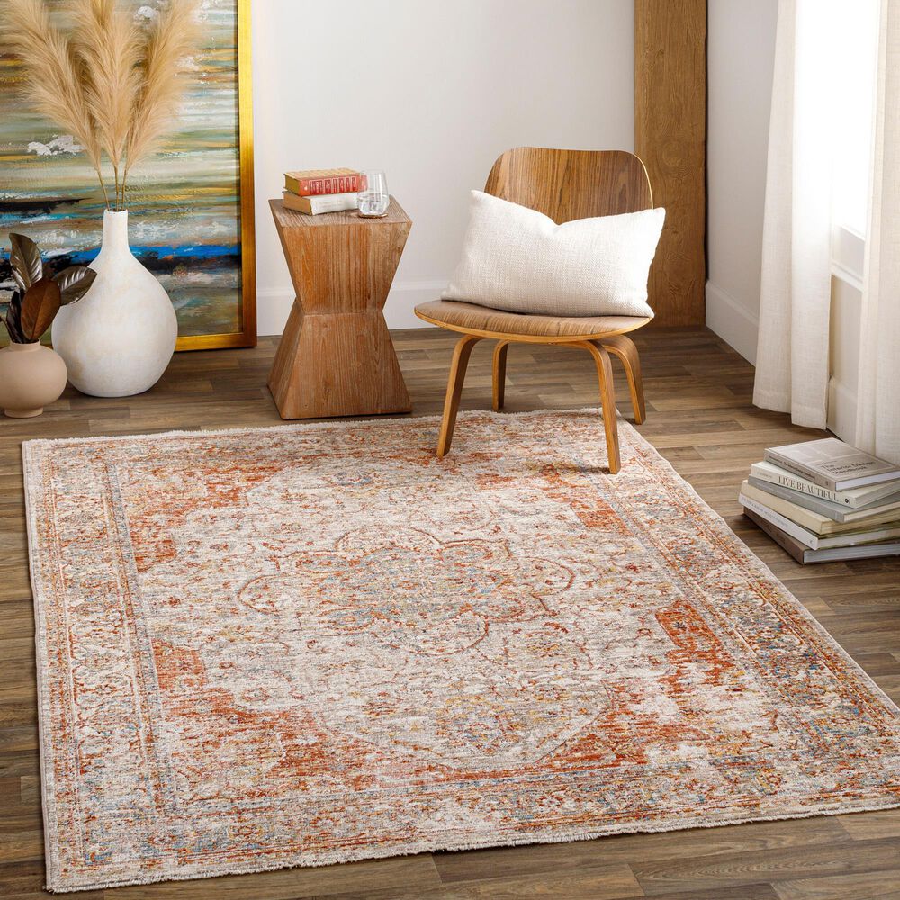 Surya Aspendos 10&#39; x 13&#39;11&quot; Black, Cream, Denim, Ice Blue, Light Beige, Light Gray, Mustard and Rust Area Rug, , large