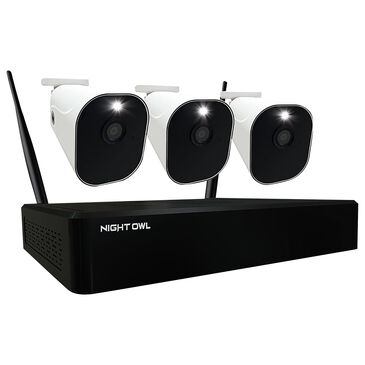 Night Owl 10-Channel 1080p Smart Security System with 1TB Hard Drive NVR System and 3 1080p Wire Free Spotlight Cameras in White, , large