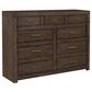 Riva Ridge Modern Loft 9 Drawer Chesser in Brownstone, , large