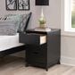 Linon Home Decor Polly 3-Drawer Nightstand in Black, , large