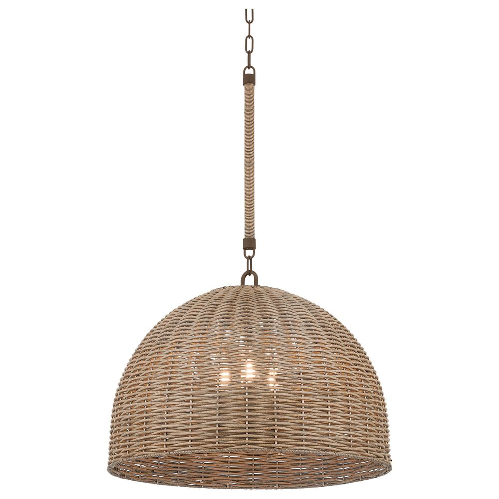 Troy Lighting Huxley 24" 3-Light Pendant Ceiling Light in Textured Bronze, , large