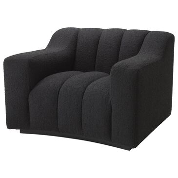 Eichholtz Kelly Accent Chair A115206 in Boucle Black, , large