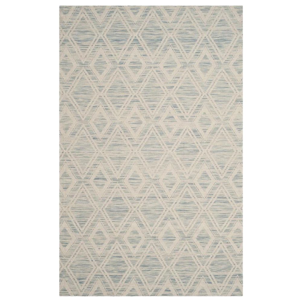 Safavieh Marbella Geometric 6" x 9" Light Blue and Ivory Area Rug, , large