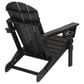 Hearth and Haven 34" Outdoor Folding Adirondack Chair with Cup Holder in Black, , large