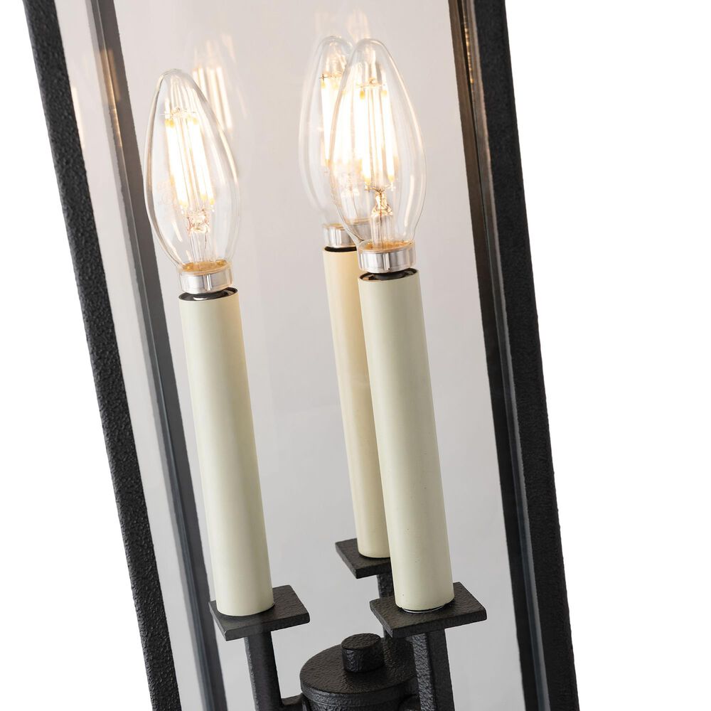 Troy Lighting Beckham 3-Light Exterior Wall Sconce in Forged Iron, , large