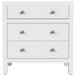 Butler Specialty Company Nora 3 Drawer Nightstand in Textured White, , large