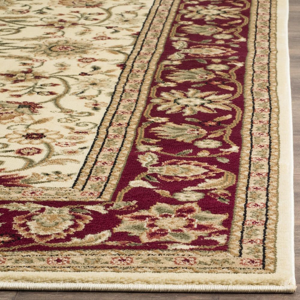 Safavieh Lyndhurst  2&#39;3&quot; x 10&#39; Ivory and Red Runner, , large