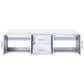 Lexora Home Geneva 72" Double Bathroom Vanity in Glossy White with 2 cm White Quartz Top and Rectangular Sinks, , large