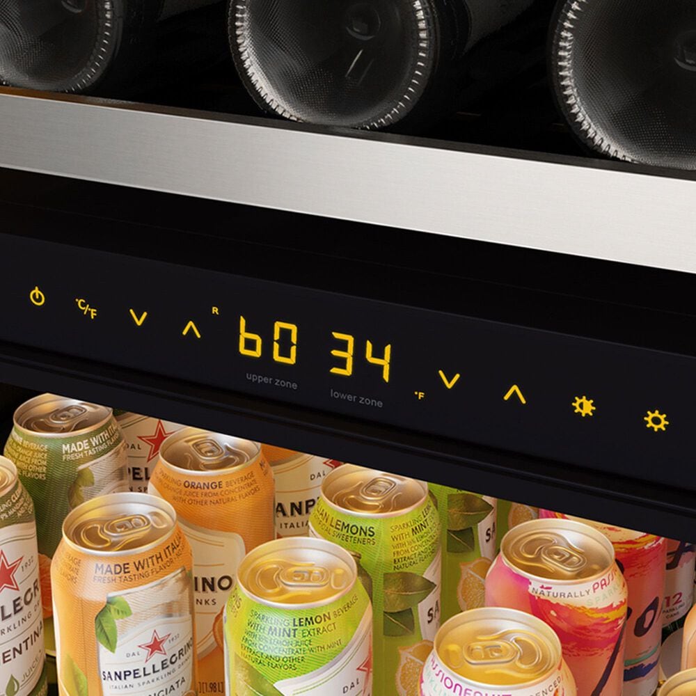 Zephyr 14.5 Cu. Ft. Dual Zone Wine and Beverage Cooler in Stainless Steel, , large
