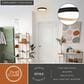 Vaxcel Darien 1-Light Flush Mount in Black and Gold, , large