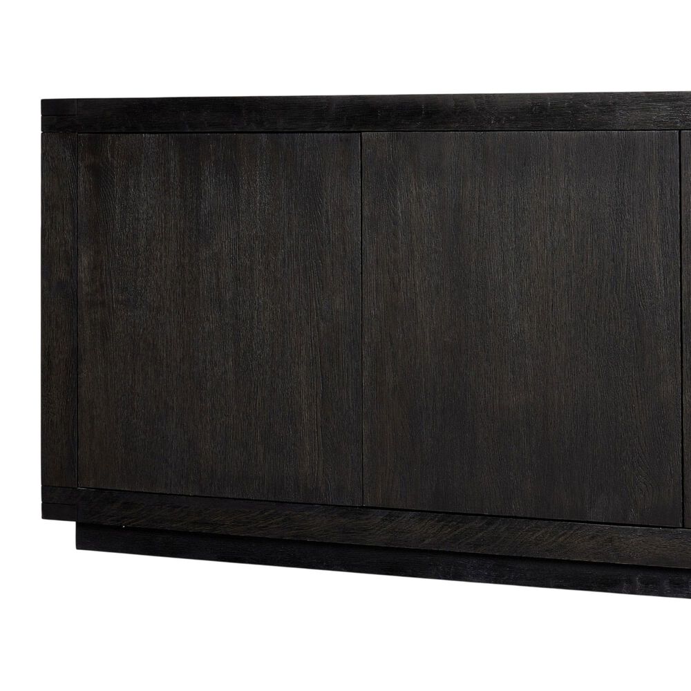 Four Hands Bennett Warby 4-Door Sideboard in Worn Black Oak, , large