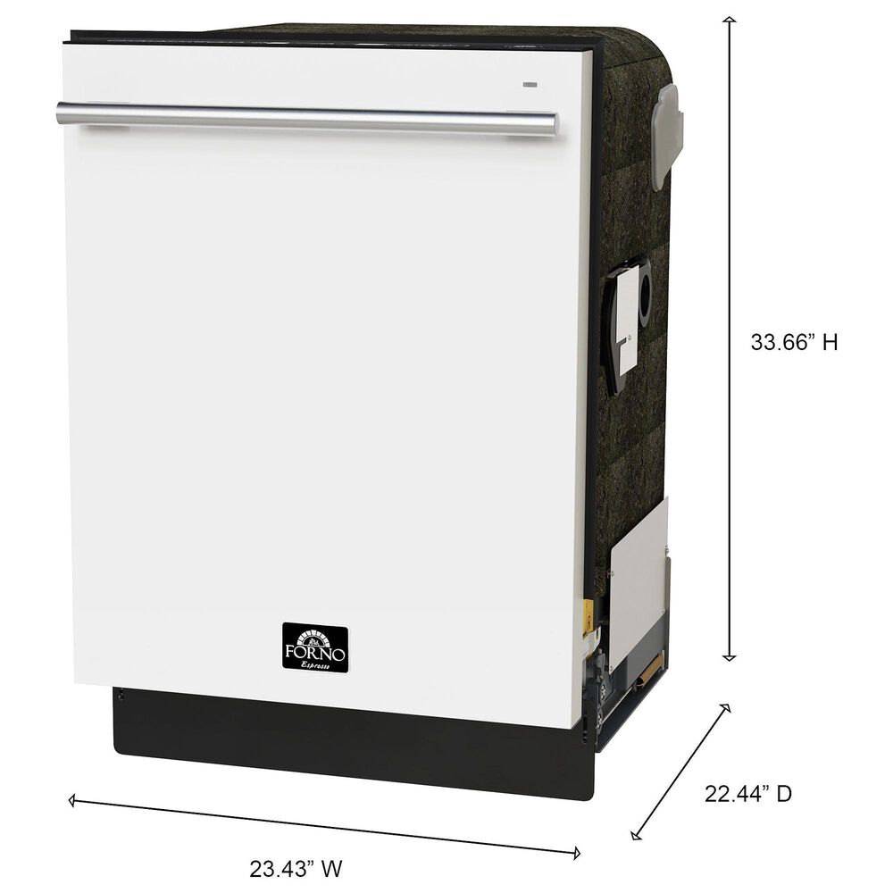 Forno Romano 24" Built-In Dishwasher with 49 dBA in White, , large