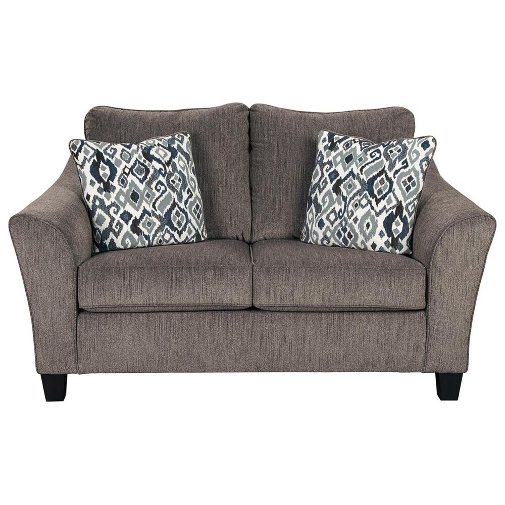Signature Design by Ashley Nemoli Loveseat in Slate, , large