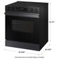 Samsung Bespoke Bespoke 6.3 Cu. Ft. Smart Slide-In Electric Smart Range with 5 Elements in Matte Black Steel, , large