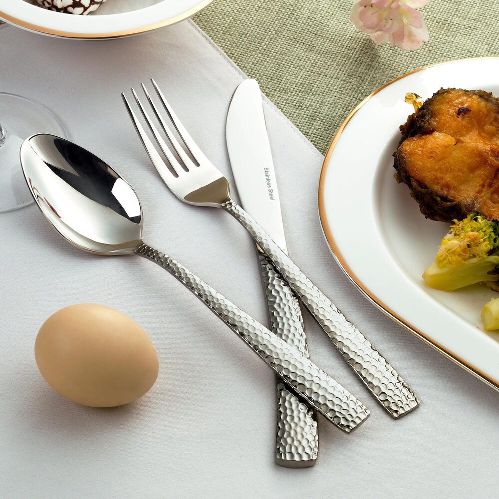 Gifts Plus 20-Piece Erchie Flatware Set in Stainless Steel, , large