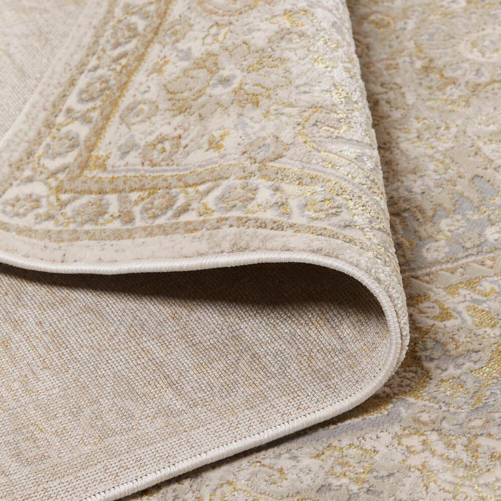 Feizy Aura 10&#39; x 13&#39;2&quot; Brown and Gold Area Rug, , large