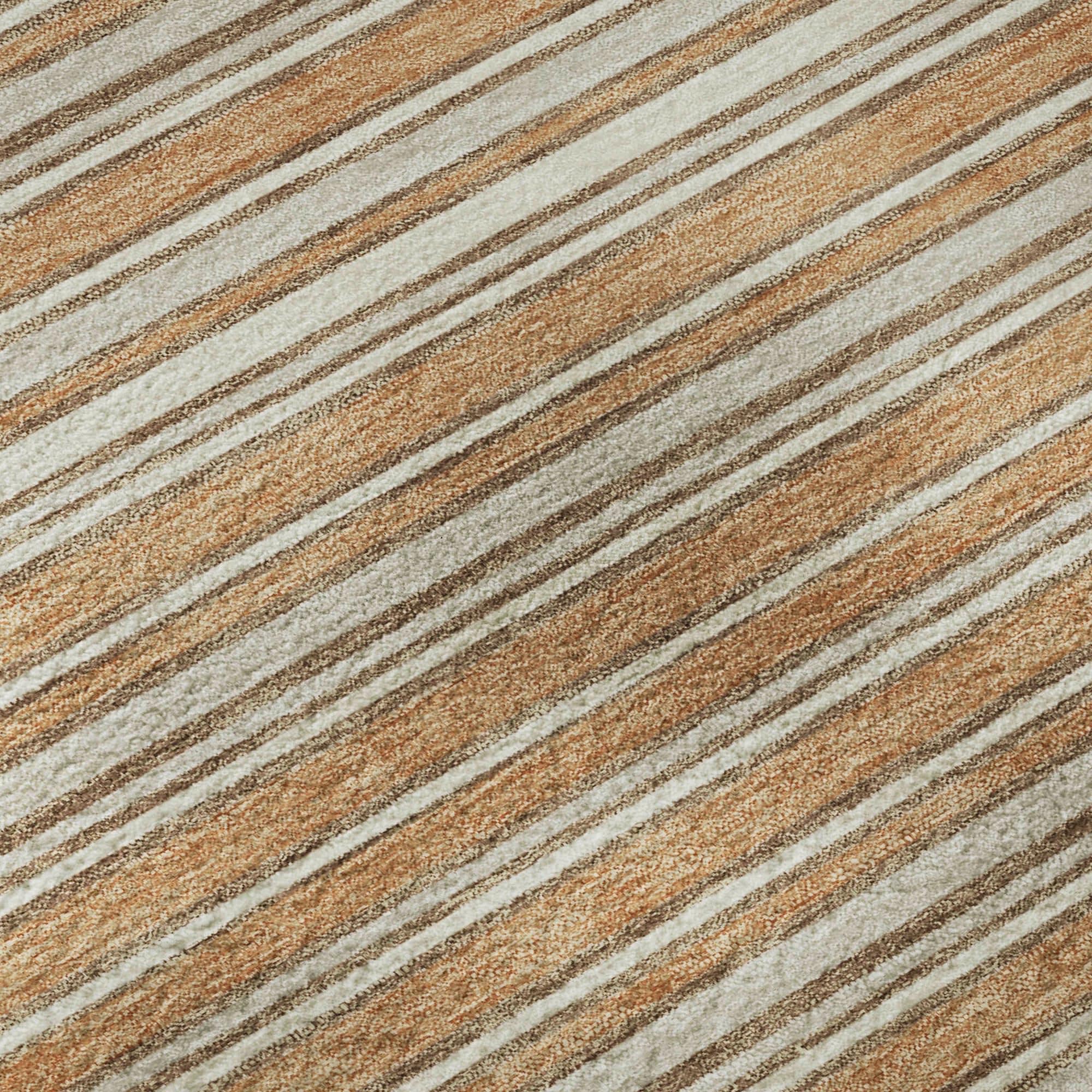 Dalyn Rug Company Soft Essentials Striped Copper 9' x 12' Indoor