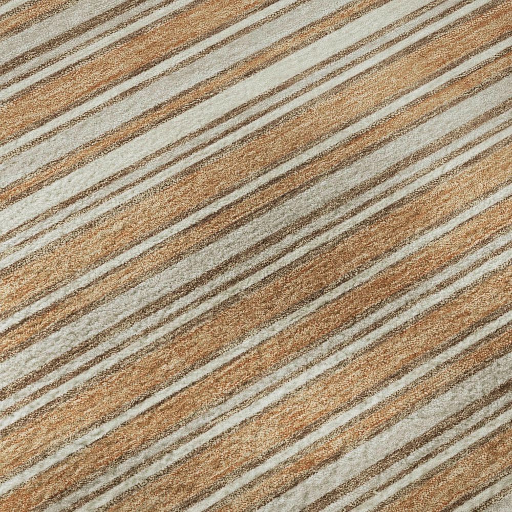 Dalyn Rug Company Soft Essentials Striped Copper 9' x 12' Indoor/Outdoor Area Rug, , large