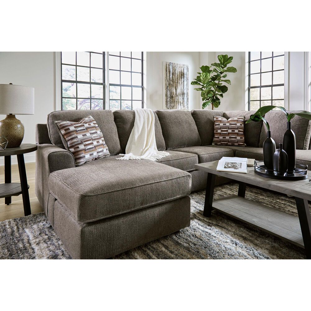Ashley OPhannon 2-Piece U-Shaped Sectional with Left Facing Chaise and Right Facing Corner Chaise in Putty, , large