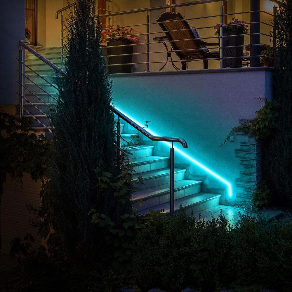 Monster Smart Illuminessence 16.4&#39; Smart Multicolor and Multi White Indoor/Outdoor LED Light Strip, , large