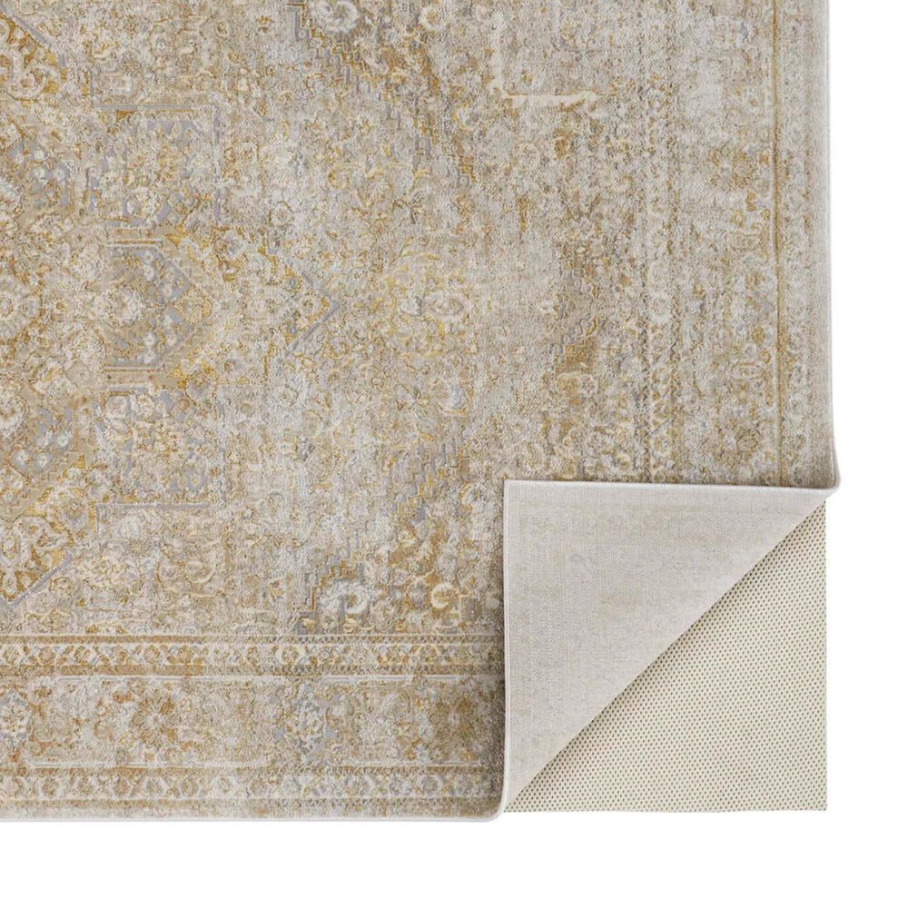 Feizy Aura 3734F 8&#39; x 10&#39; Brown and Gold Area Rug, , large