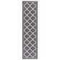 Safavieh Bermuda 2" x 8" Grey and Brown Indoor/Outdoor Area Performance Rug, , large