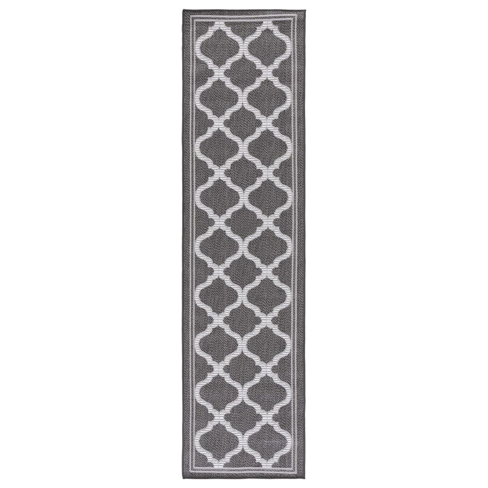 Safavieh Bermuda 2" x 8" Grey and Brown Indoor/Outdoor Area Performance Rug, , large
