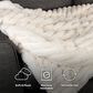 Timberlake 60" x 70" Faux Fur Throw Blanket in Ivory, , large