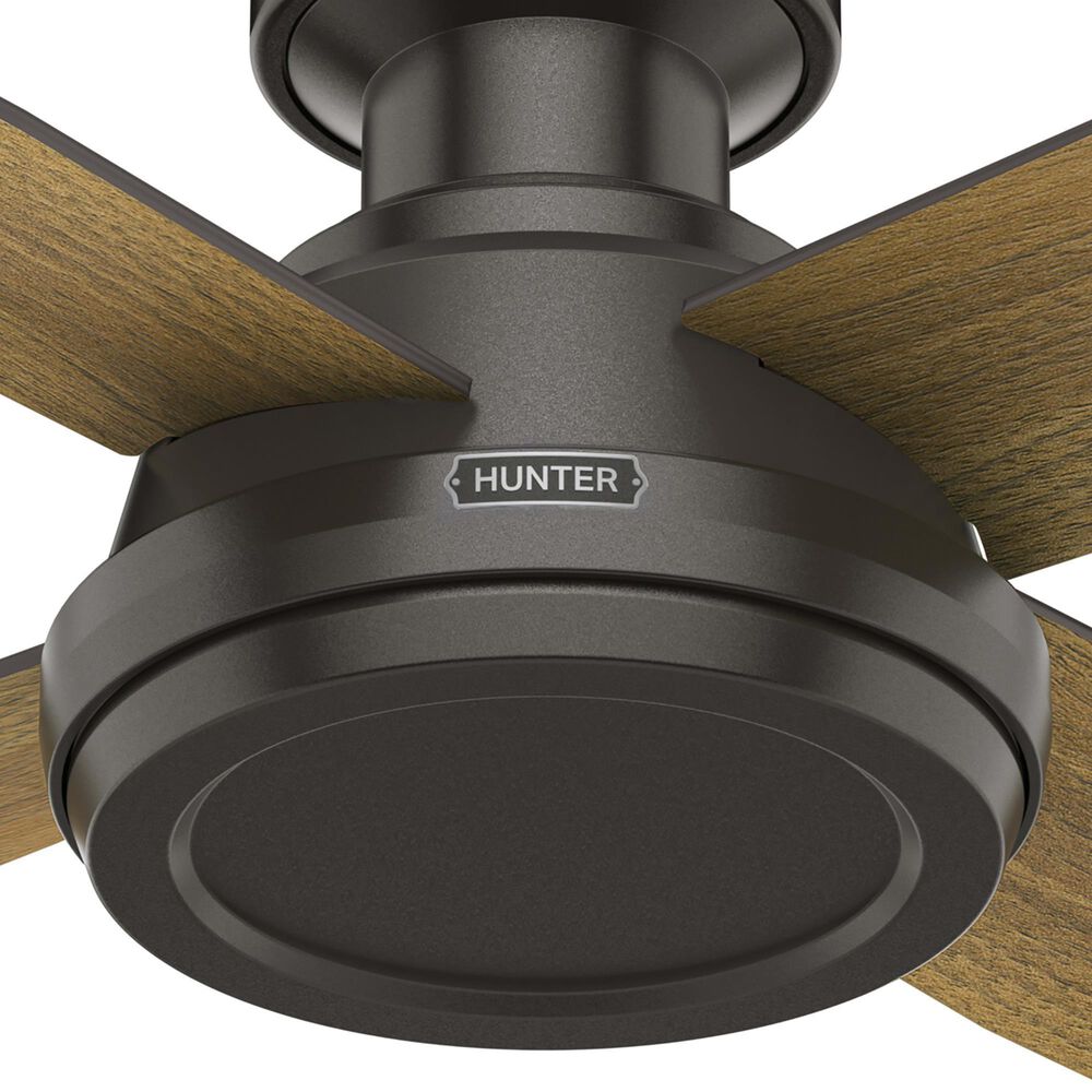 Hunter Dempsey Low Profile 52&quot; Ceiling Fan in Noble Bronze, , large