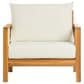 HOMLUX 4-Pieces Outdoor Conversation Set in Beige and Brown, , large