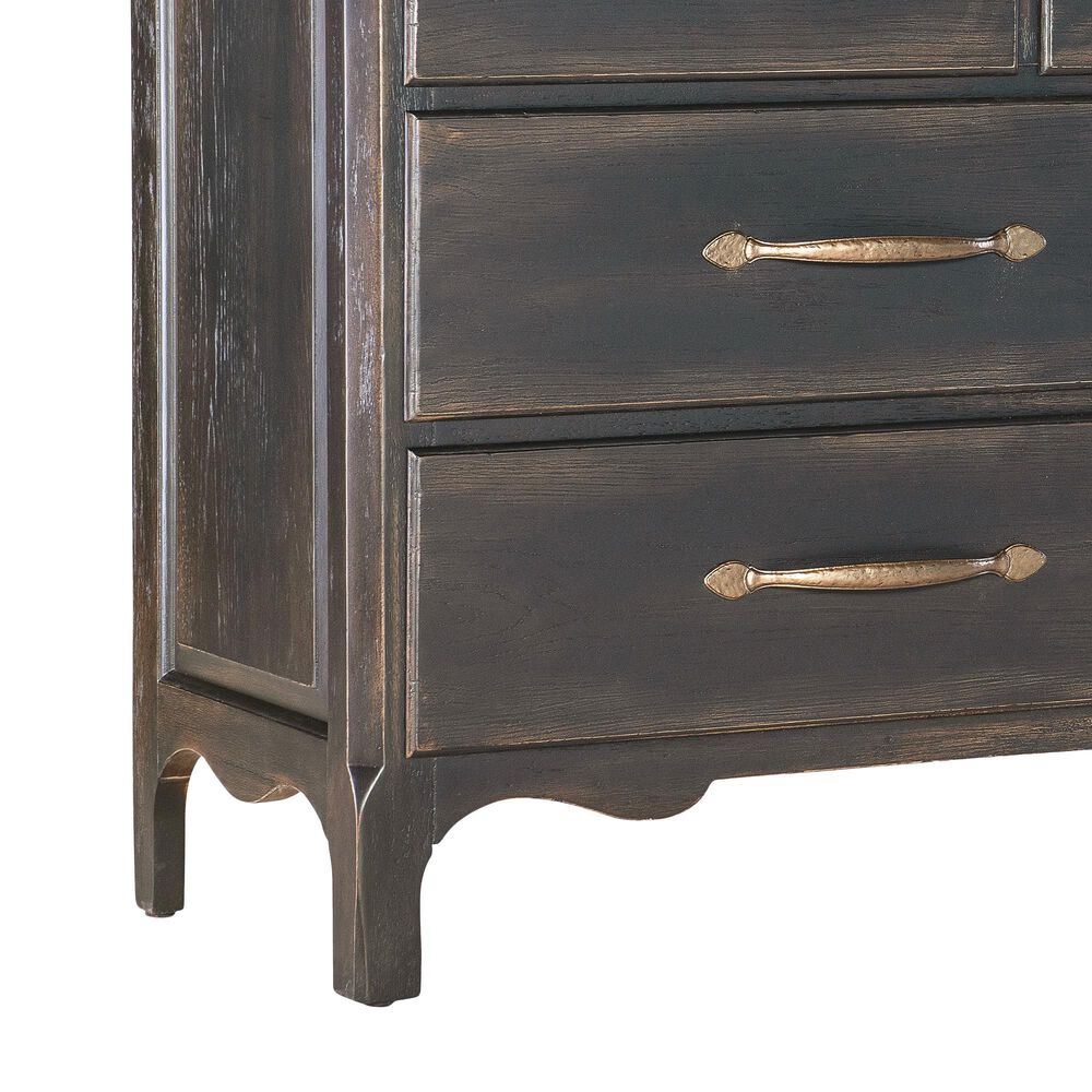 Hooker Furniture Americana 7-Drawer Dresser in Black and Antique Bronze, , large