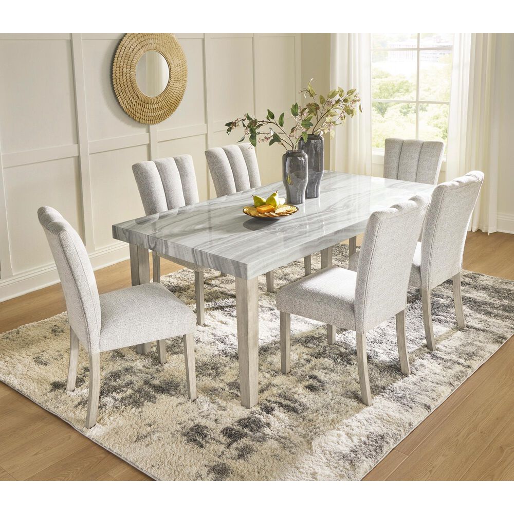Ashley Larawyn Dining Table in Bisque, White and Gray - Table Only, , large
