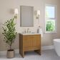 James Martin Hudson 30" Single Bathroom Vanity in Honey Oak with 3 cm Lime Delight Silestone Top and Rectangular Sink, , large