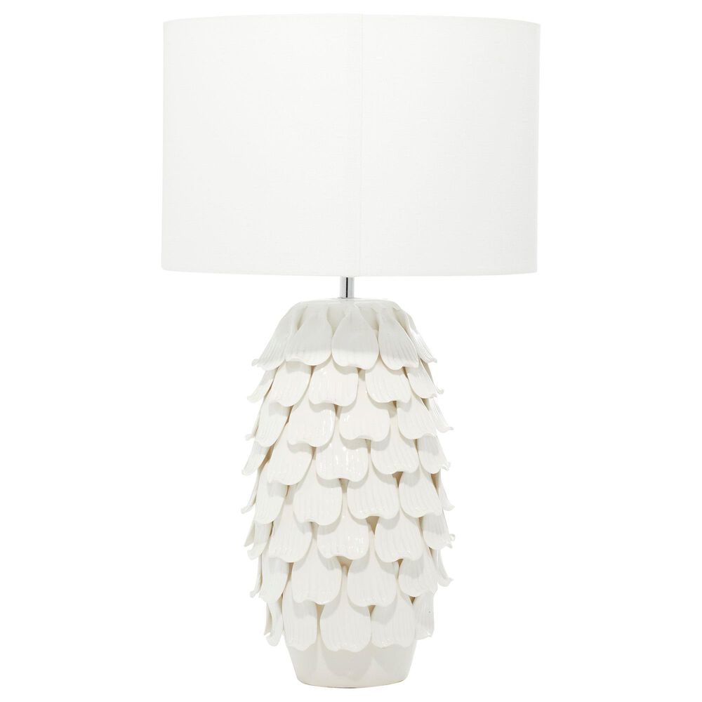 Maple and Jade 28" Coastal Ceramic Table Lamp in White, , large