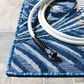 Safavieh Cabana CBN453N 4" x 6" Ivory and Navy Indoor/Outdoor Area Performance Rug, , large