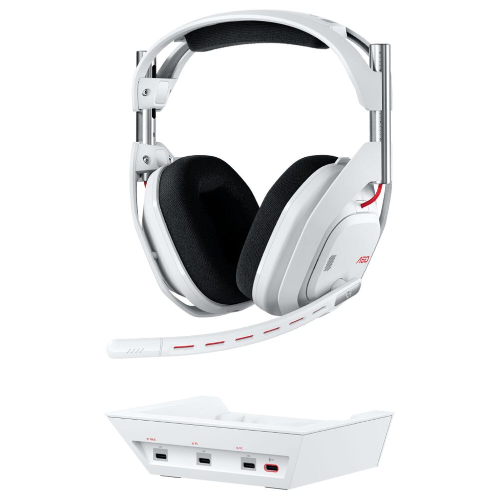 Logitech G Astro Series A50 Lightspeed Wireless Gaming Headset with Base Station in White, , large